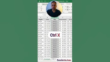 Mover Colunas no Excel sem mexer nas fórmulas. #shorts