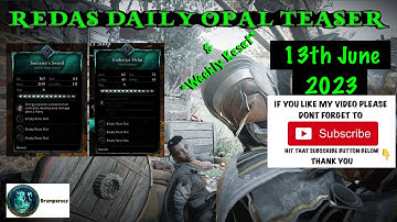 REDAS DAILY OPAL TEASER & WEEKLY RESET SORCERER