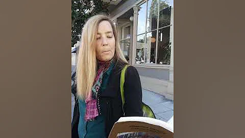 Virginia Barrett reads "Two Women with Bags"