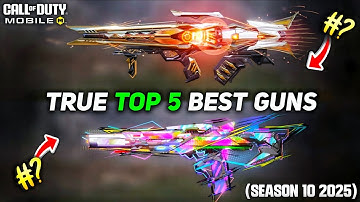 True Top 5 best Guns in Cod Mobile Season 10 (2025) #codm