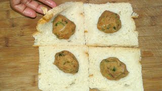 Easy And Crispy Snacks Recipe | Crispy Tea Time Snacks ideas | Bread With Potato Snacks Recipe |