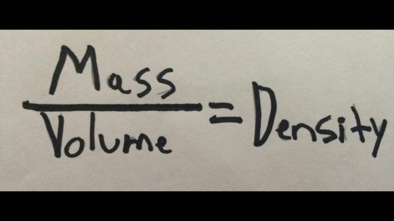How To Calculate The Density Of A Cube