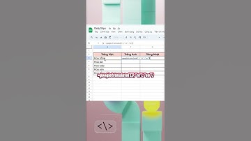 Dịch ngôn ngữ trên Google Sheet  #shorts #googlesheets
