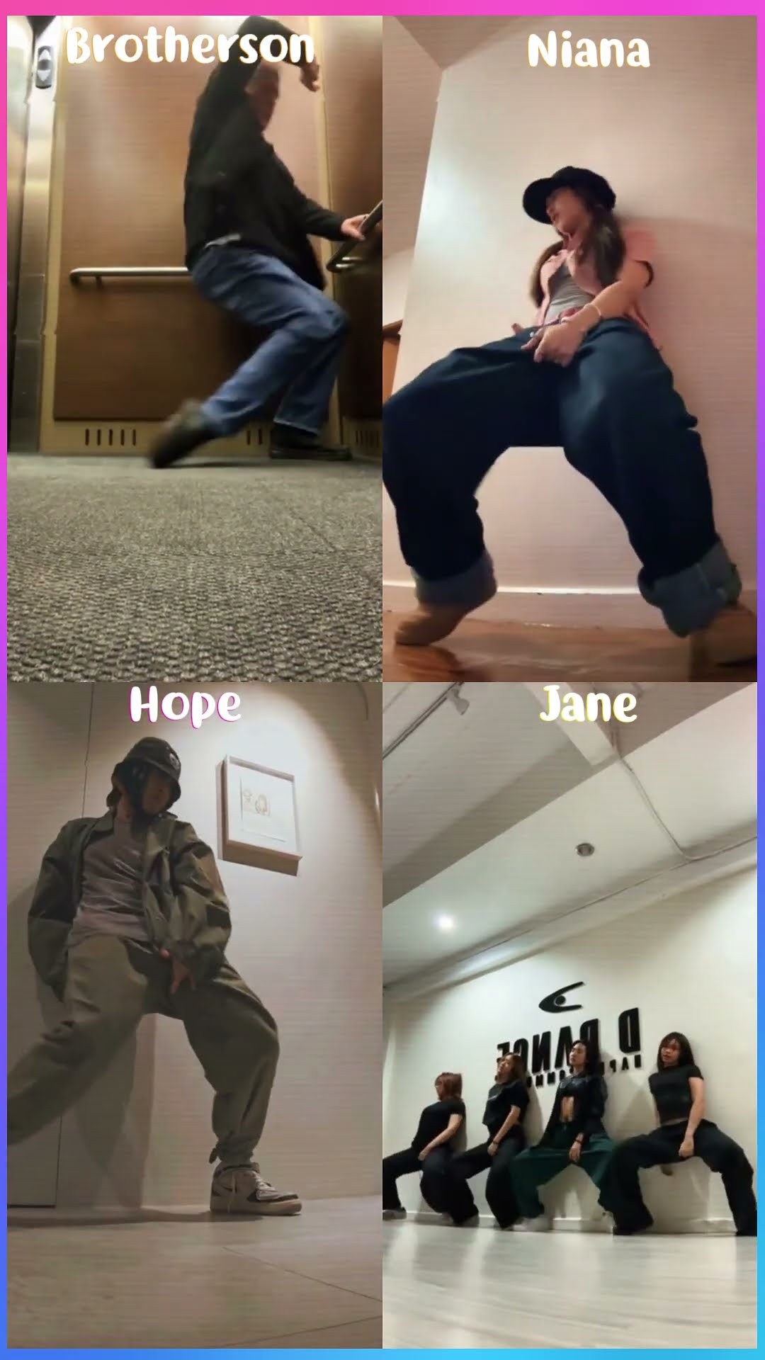 Brotherson x Niana x Hope x Jane #shorts #dance #tiktok