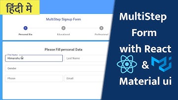 multi step form with react & material ui in hindi | Greatcoders