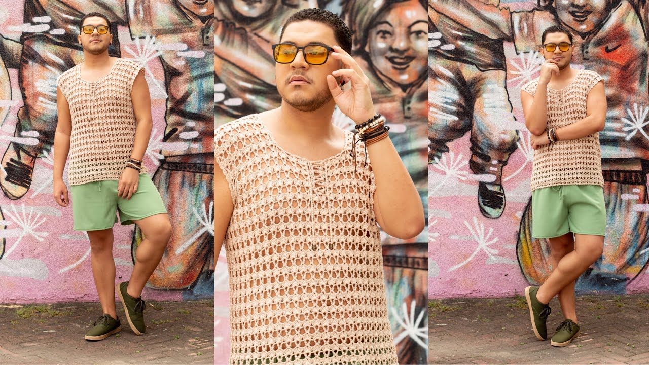 CAMISETA BOHO EM CROCHÊ - HENRIQUE SILVA TV