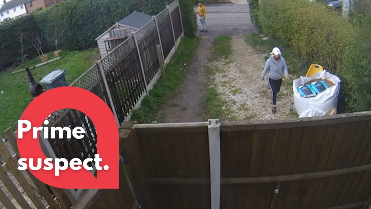 Woman horrified after camera catches delivery person urinating in her garden | SWNS