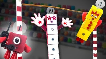 Numberblocks Ten-Vaulting : Learn To Add Large Numbers || Keith