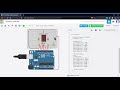 Circuito y programacion con arduino de un un detector de posicion de un pulsador en simuladore