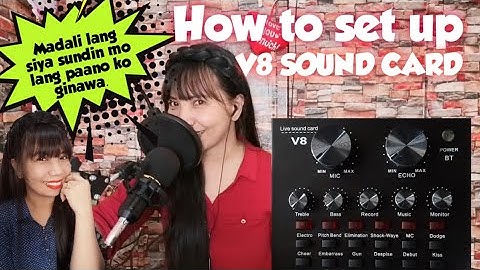 V8 Sound Card Unboxing|| How to set up V8 Sound Card from LAZADA