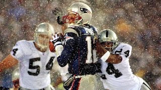 Patriots players damien woody, tedy bruschi, troy brown and adam
vinatieri remember the infamous call that helped new england beat
oakland raiders ad...