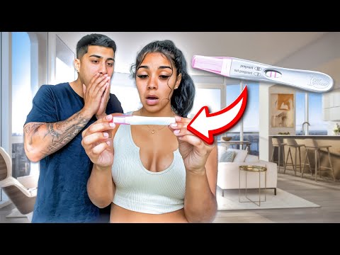 TAKING A PREGNANCY TEST ON CAMERA..