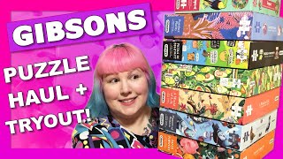 Gibsons puzzle haul + puzzle tryout!