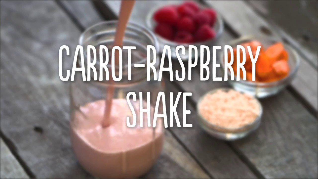 Carrot Raspberry Carrot Raspberry shake - YouTube