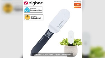 Tuya Zigbee Temperature Humidity Moisture Detector Smart Soil Tester Moisture Sensor Phone App RealT
