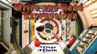 writing and reading expressions 6th grade mage math video