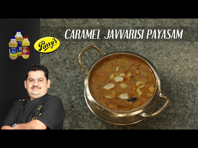 Venkatesh Bhat makes Caramel Javvarisi Payasam | serve it chill | sweet dish | cold dessert class=