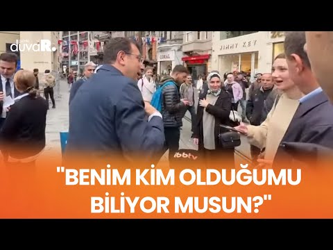 Ekrem İmamoğlu, turistlerle İngilizce konuştu