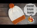 Crochet Simple Beanie / Beginner Friendly Hat Tutorial