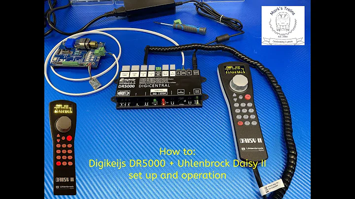 How to set up and operate the Uhlenbrock Daisy 2 throttle on the Digikeijs DR5000 system