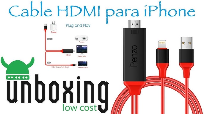 Cable HDMI para iPhone