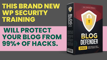Blog Defender Review -  new WP Security Training will protect your blog from 99%+ of hacks.