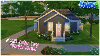 100 BABY STARTER TINY HOME 🍼 | The Sims 4 Speed Build