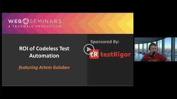Techwell Webinar - ROI of Test Automation