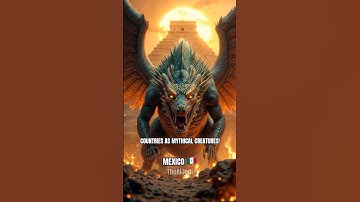 Countries as Mythical Creatures! #aiart #midjourney #countries