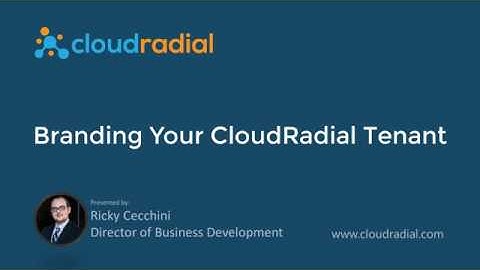 Branding Your CloudRadial Tenant