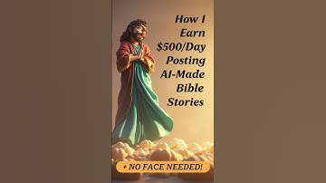How I Earn $500Day Posting AI‑Made Bible Stories 💸 No Face Needed!