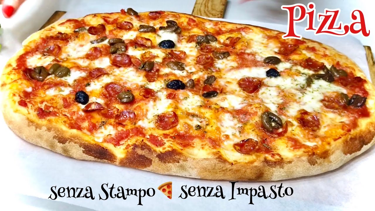 Pizza in teglia siciliana senza impasto no knead sicilian style pizza 