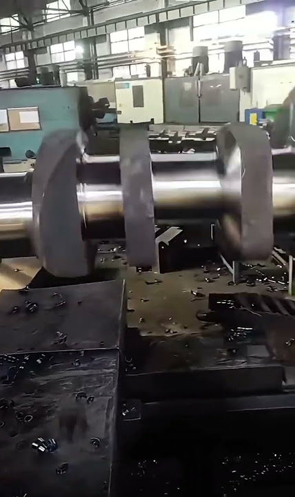 How to turn crankshaft on manual lathe