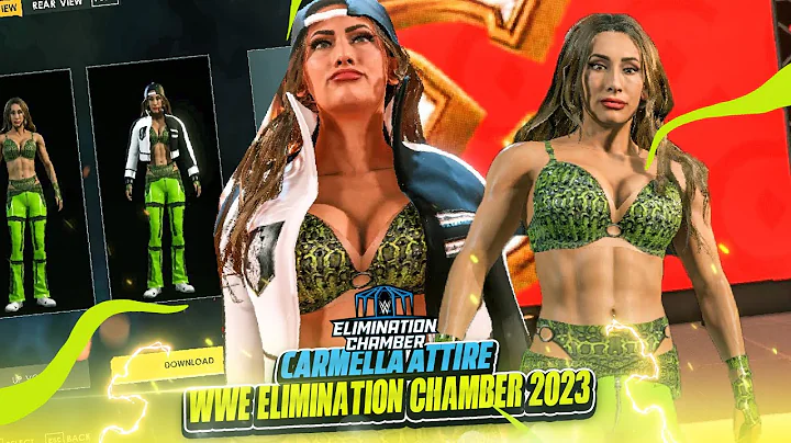 Wwe 2k22 : Carmella Attire - Wwe Elimination Chamb...