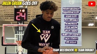 Jalen Green's Team Why Not EYBL DEBUT! 26 Points vs Team Durant