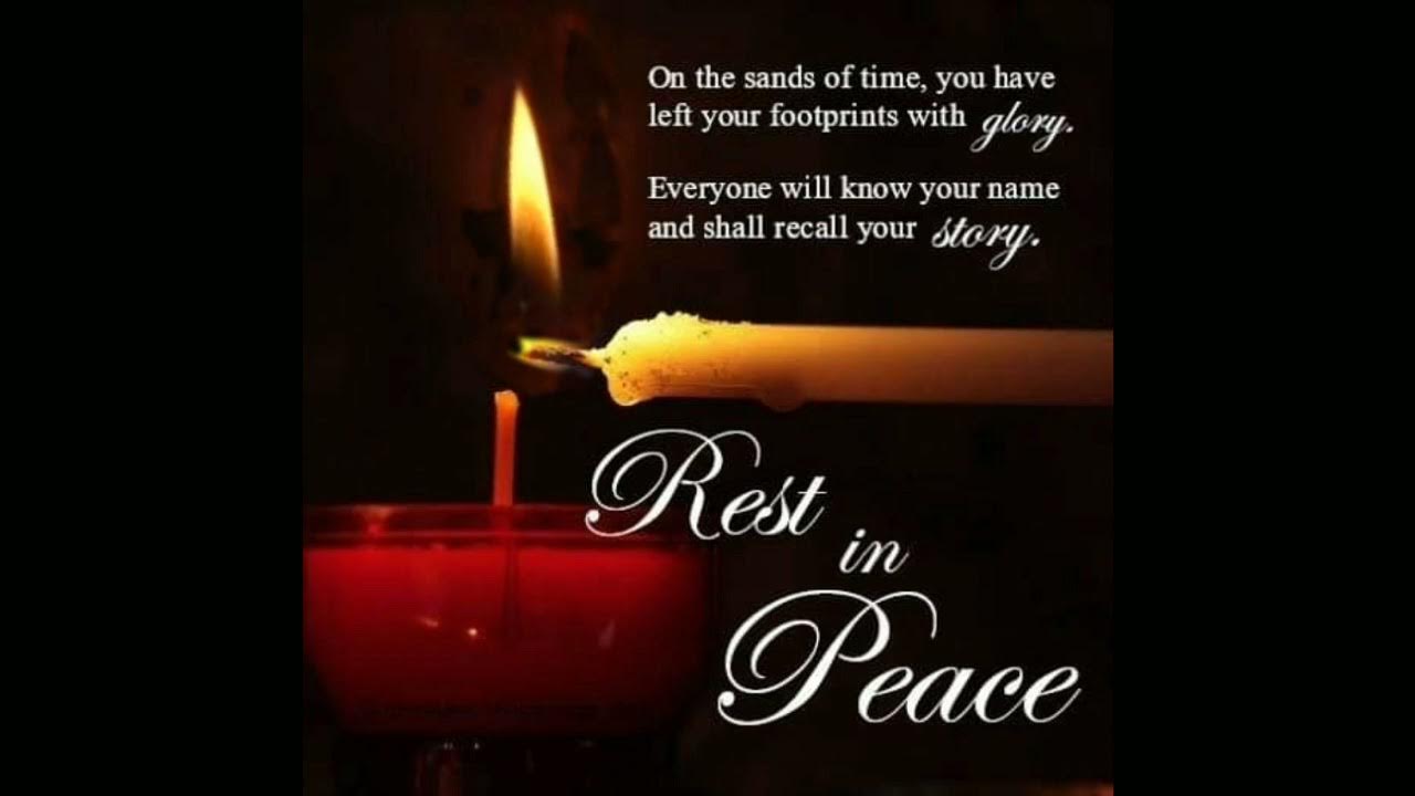 Free Rest in Peace candle profile picture in facebook YouTube