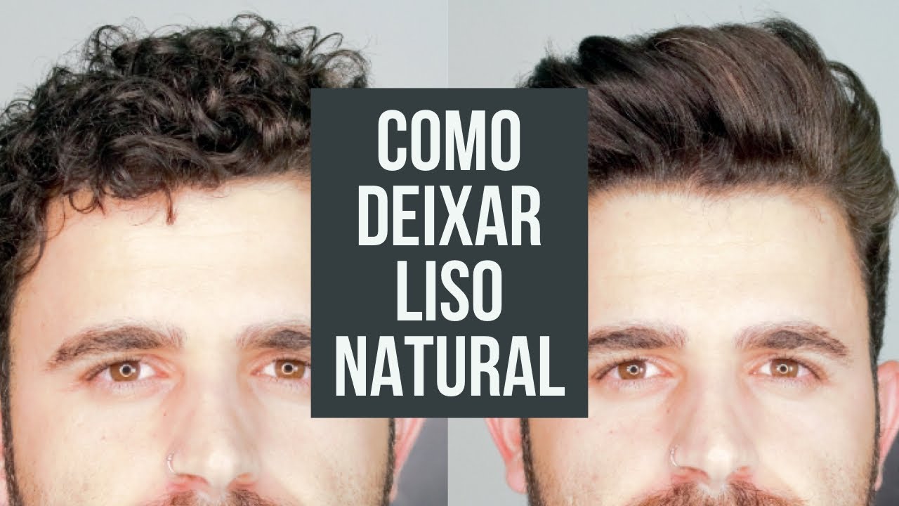 cabelo liso natural masculino