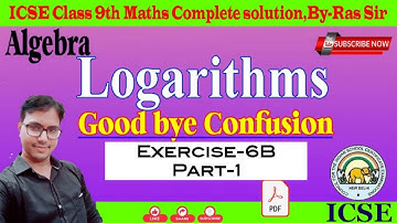 Class 9 Logarithms Das Gupta Banerjee||Part-1||Logarithm class 9 icse A Das Gupta A Banerjee