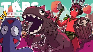 WELCOME TO JURRASIC PARK! | TABS: Totally Accurate Battle Simulator (w/ H2O Delirious)