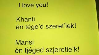 Khanti and Mansi language comparison