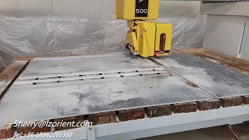 OMC-VOYAGE  5 axis cnc CAD input quartz stone sink cutting machinery bridge saw machine