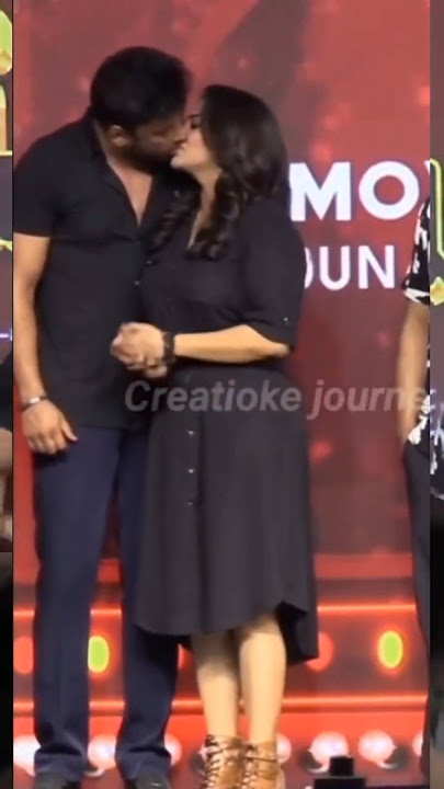 💋OMG! Rachita Ram Kissing Darshan on stage , Watch till end #lipskiss #bollywood #kissing #trending