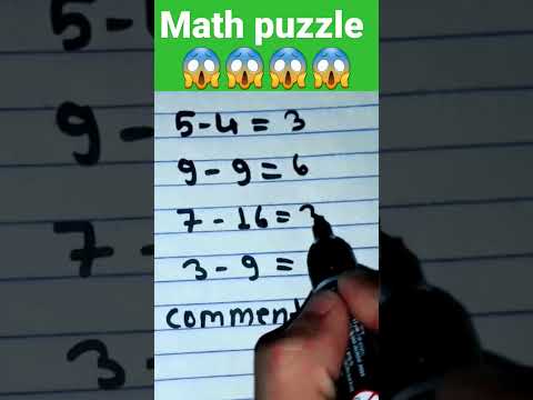 math puzzle 😱Only
