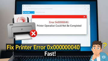 Fix 0x00000040 Printer Error | Specified Network Name No Longer Available (2025)