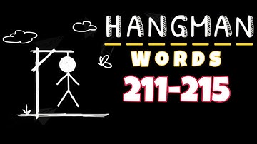 HANGMAN WORDS Two Player Games level 211 212 213 214 215