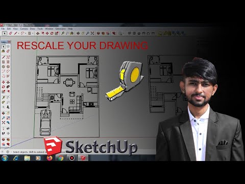 HOW TO RESCALE YOUR AUTOCAD IMPORTED FILE IN SKETCHUP | #CIVILARCHITECT