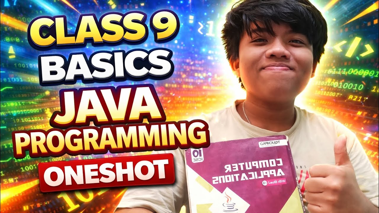 Class 10 ICSE Computer One Shot 💻 | Basics + class 9 basic Java ...