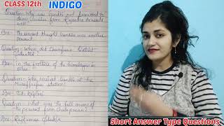 INDIGO|Class 12th|Short Answer Type Questions|Part 2