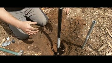 Screwing In Helical Piles Using a Cordless Impact Driver