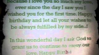 My greatest gift to my Loving WIFE on her 30th Birthday September 16, 2010